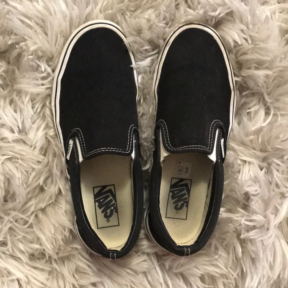 Black Slip On Vans